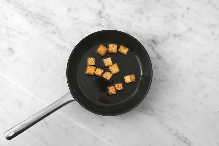 Cook the tofu