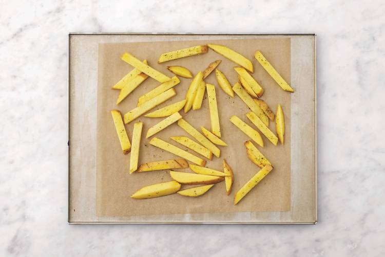 Bake the fries