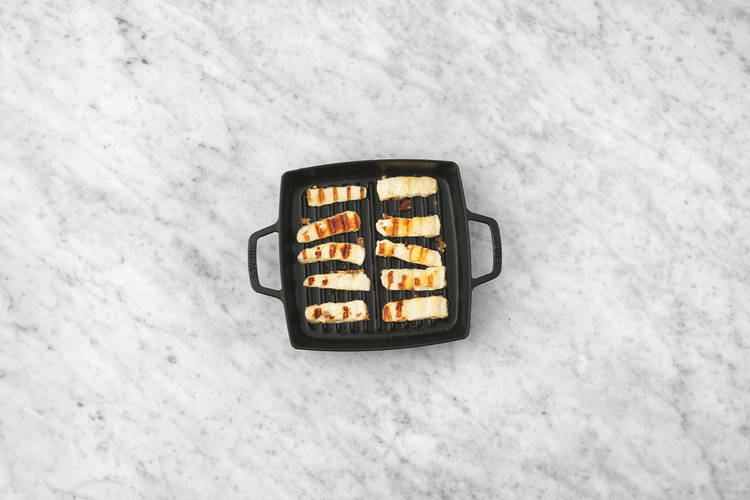 BBQ the haloumi & mini tortillas