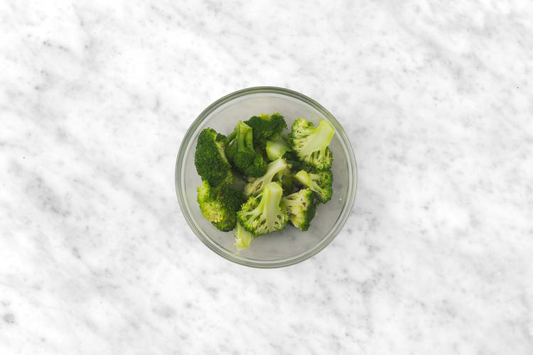 Steam the broccoli trees