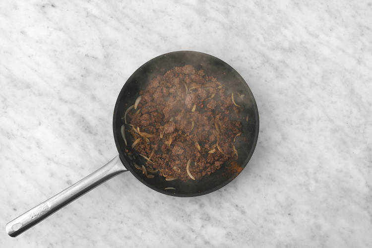 Make the cheeseburger filling