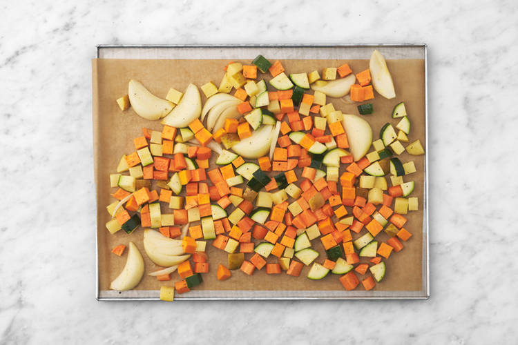 Roast the veggies