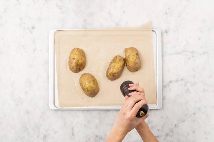 Bake the potatoes