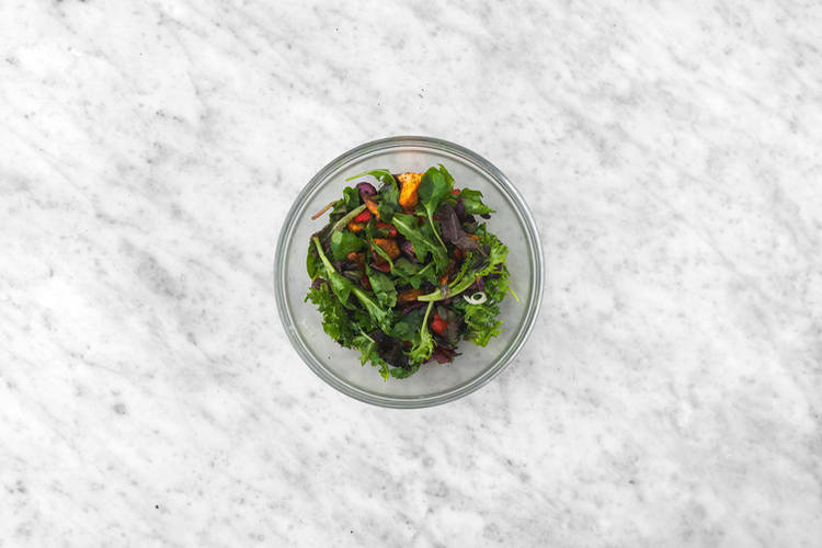 Prep the salad 