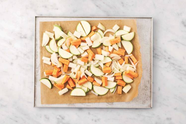 Roast the veggies