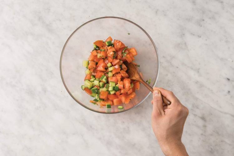 Toss the salsa