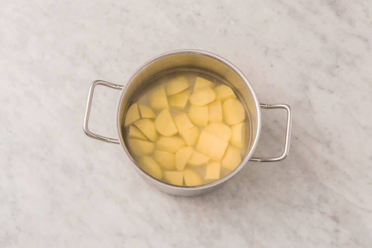 Start the potato topping