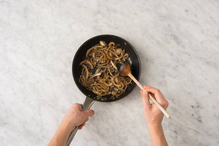 Caramelise the onion