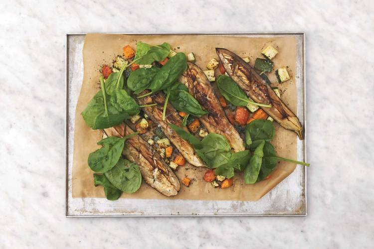 Bring it all together & cook the halloumi