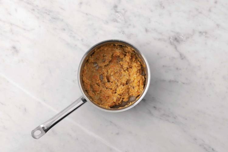 Mash the cheesy potato