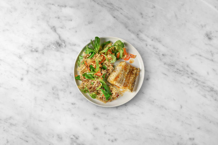 Prepara el aderezo y emplata