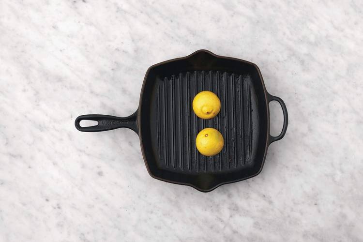 Barbeque the lemon