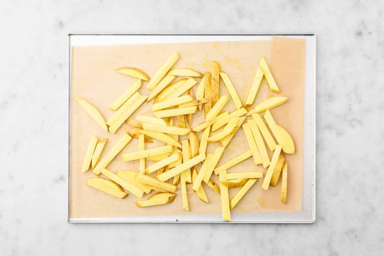 Bake the fries