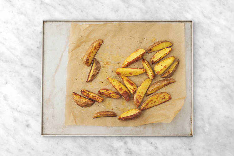 Bake the wedges