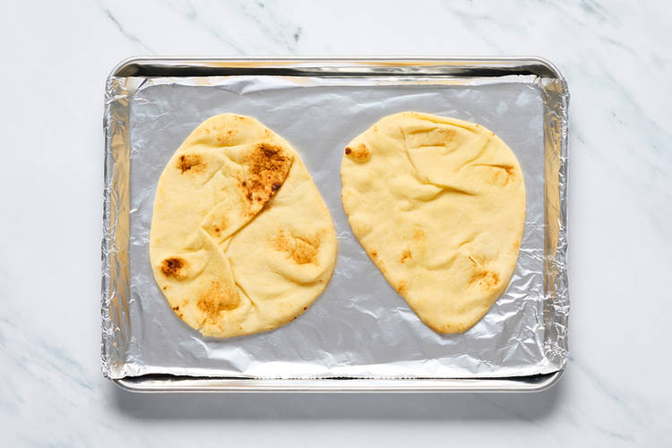 Griller les pains plats