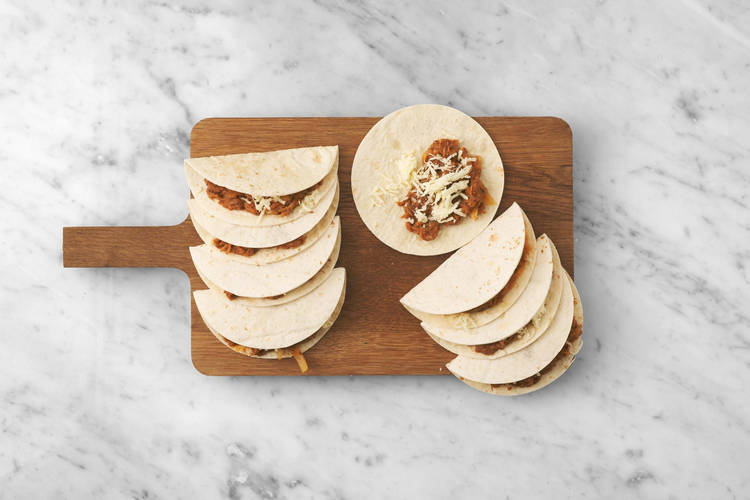 Forbered quesadillaer