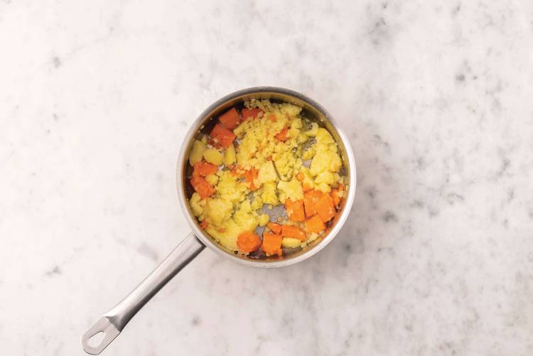 Make the crushed veggies