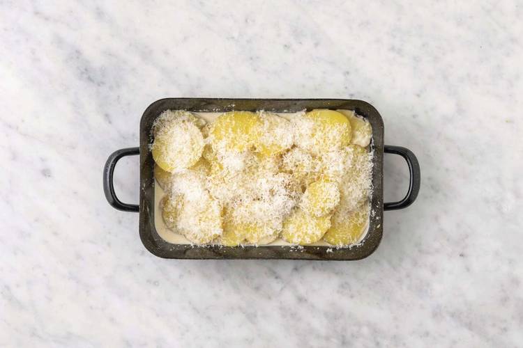 Bake the dauphinoise potatoes