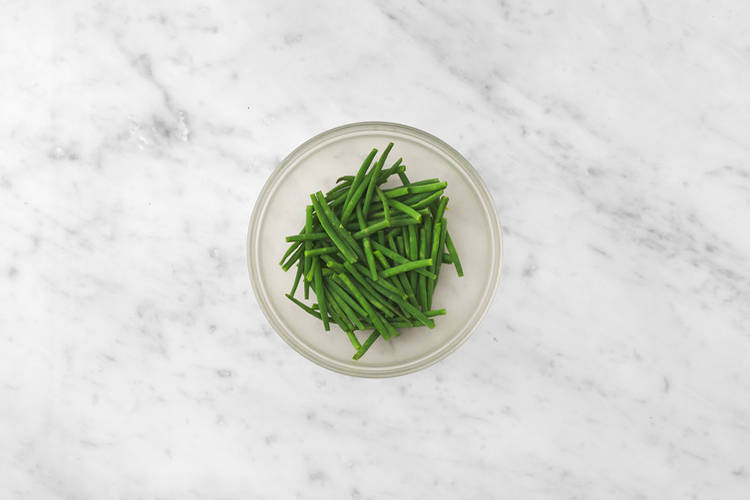 Steam green beans