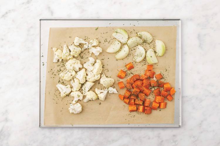Roast the veggies