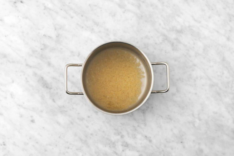 Cook the risoni & chicken