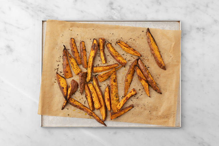 Bake the fries