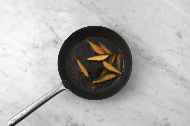 Caramelise the apple