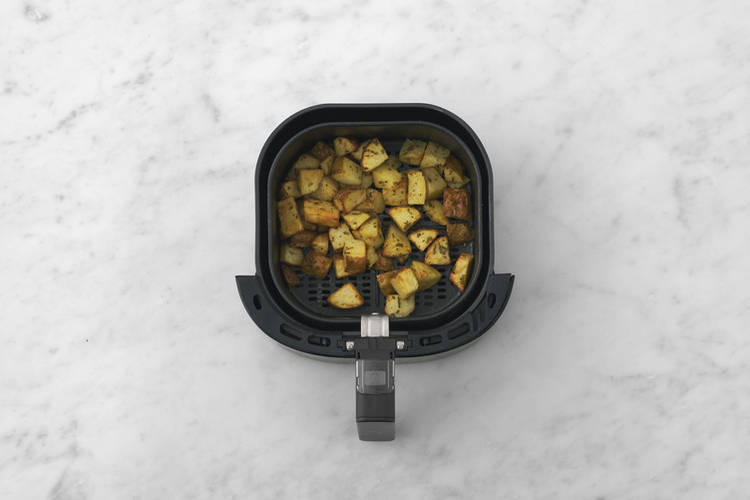 Airfry the potato