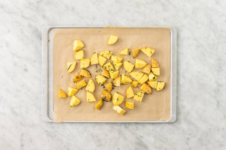 Roast the potatoes