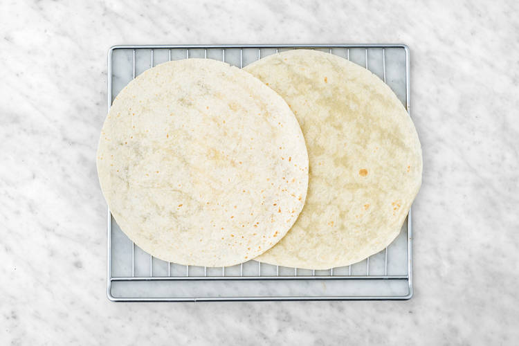 Bake the tortillas