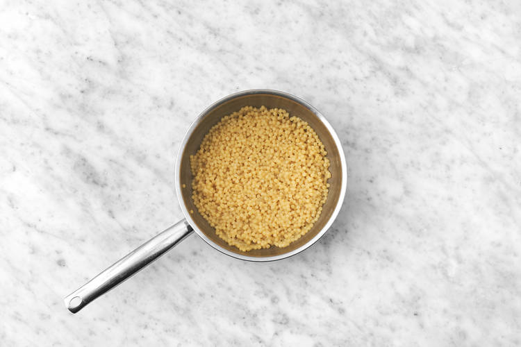 Make the Israeli couscous