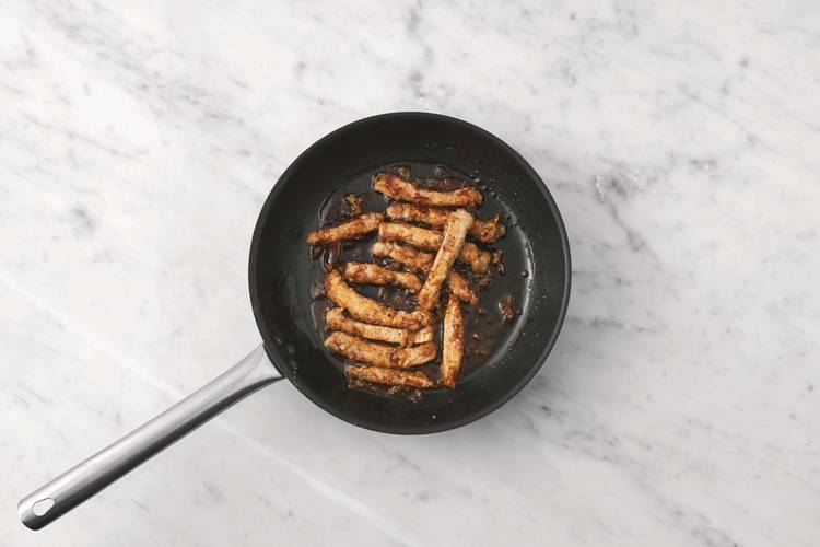 Add the Korean sauce