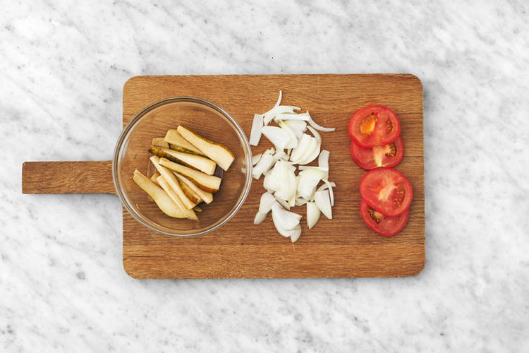 Prep the veggies 