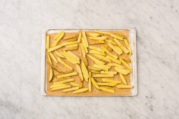 Bake the frites