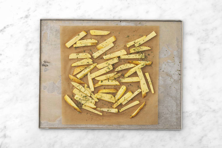 Bake the fries