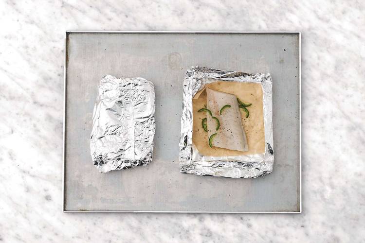 Steam the barramundi