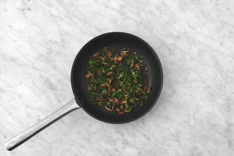 Cook the mushrooms