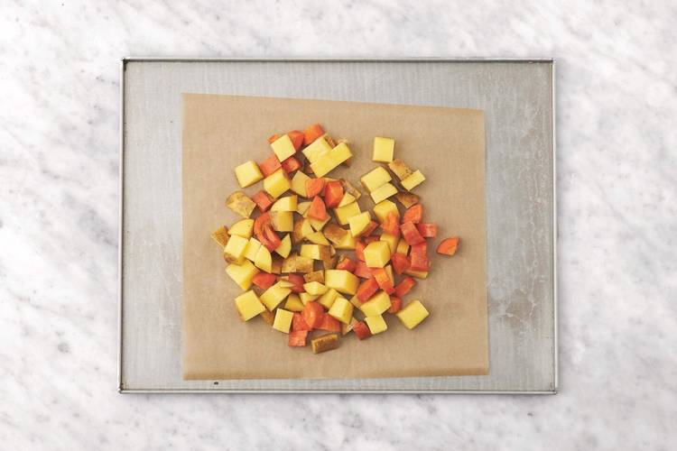 Roast the veggies