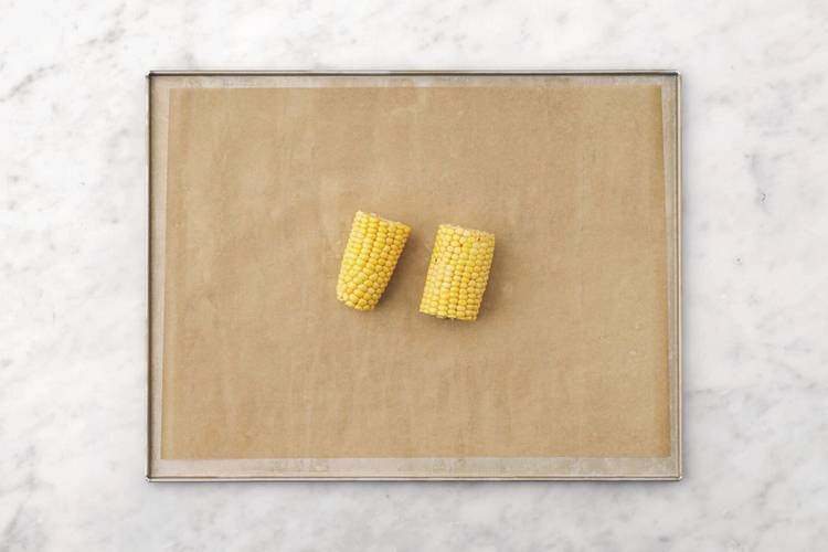 Roast the corn
