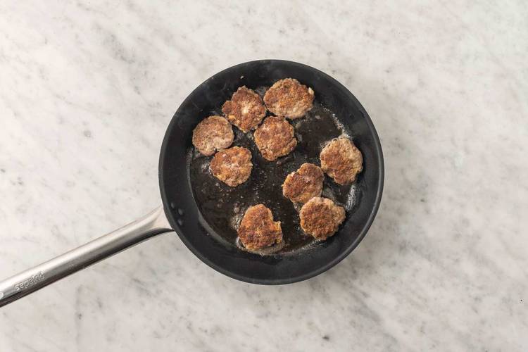 Cook the rissoles
