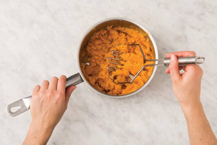Make the sweet potato mash