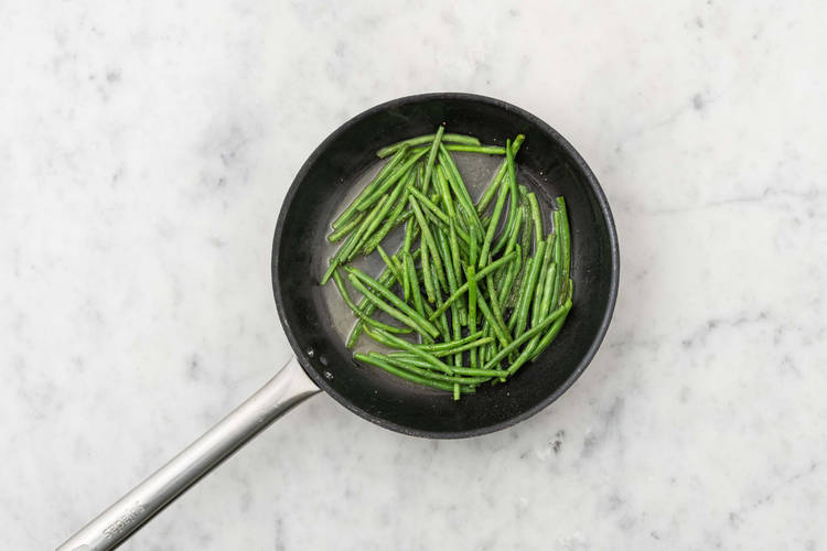 Cook green beans