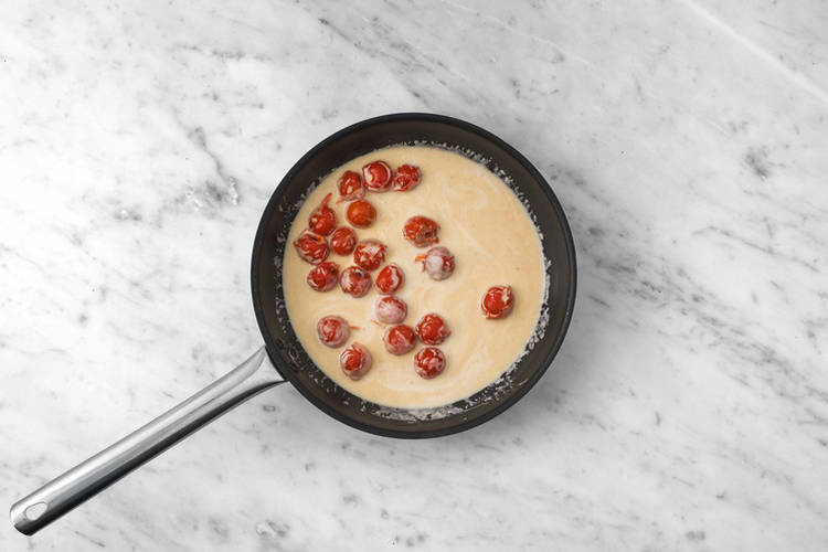 Cook the Cherry Tomatoes