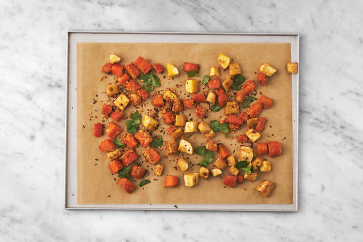 Garnera rostade grönsaker