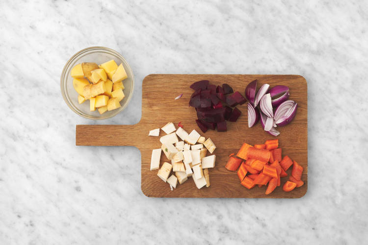 Förbered rotfrukter