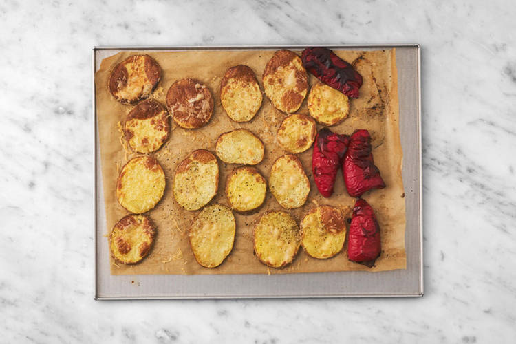 Lav ostetoppede kartofler