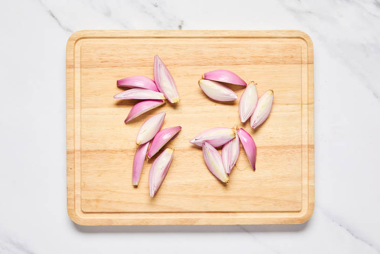 Prep and roast shallots