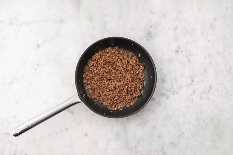 Cook the beef filling