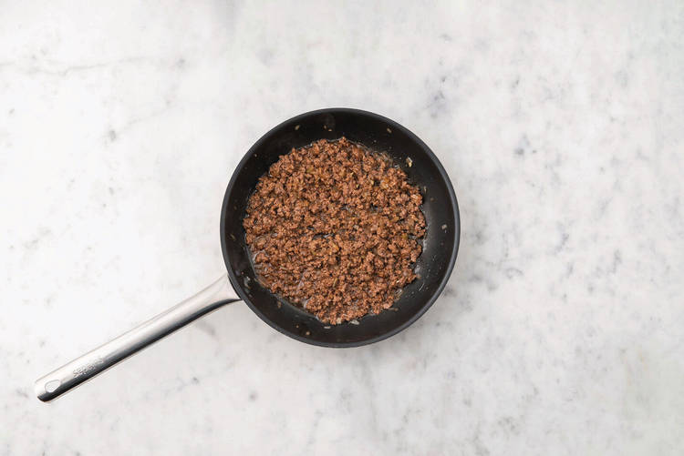 Cook the pork filling