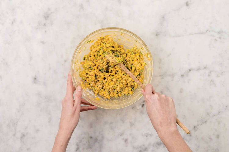 Make fritter mixture